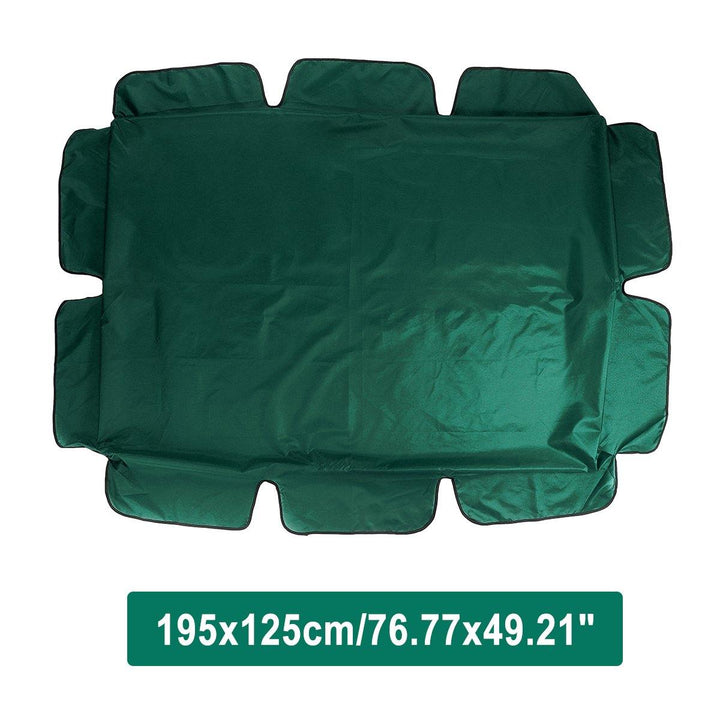 2/3 Seater Size Green UV-Proof Outdoor Garden Patio Swing Sunshade Cover Waterproof Canopy Seat Top Cover - Trendha