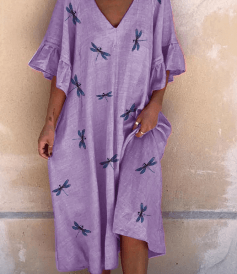 Beautiful linen dress - Trendha