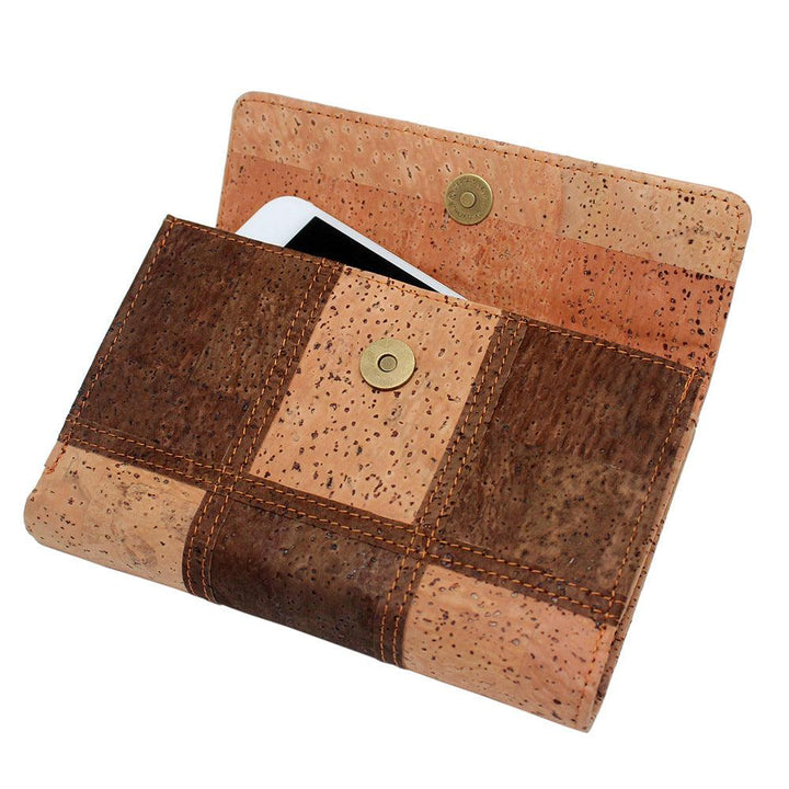 Cell Phone Wallet European And American Cork Clutch - Trendha
