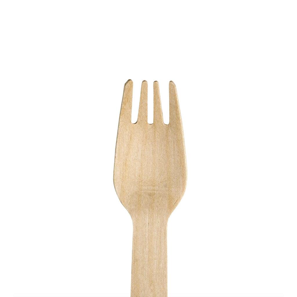 Birchwood Disposable Forks (100 Pcs) - Trendha