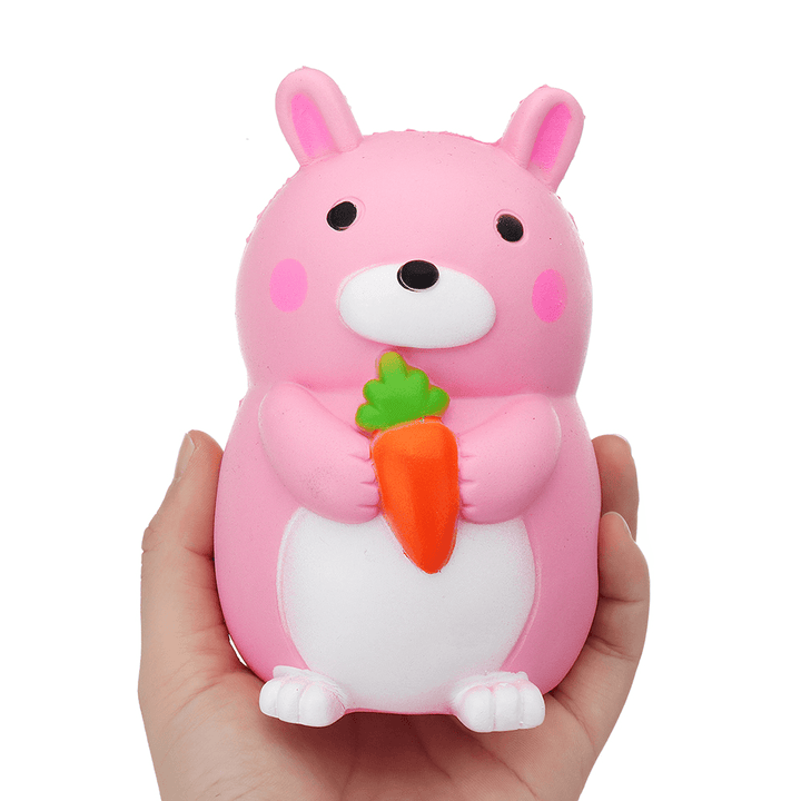 Carrot Rabbit Squishy 9*12.5Cm Slow Rising with Packaging Collection Gift Soft Toy - Trendha