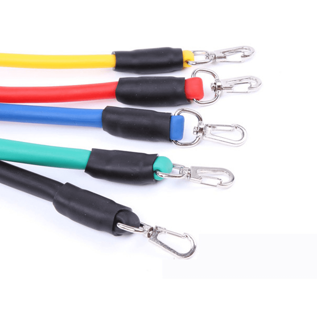 11Pcs Resistance Bands Elastic Rope Weight Losing Fitness Exercise Tools - Trendha