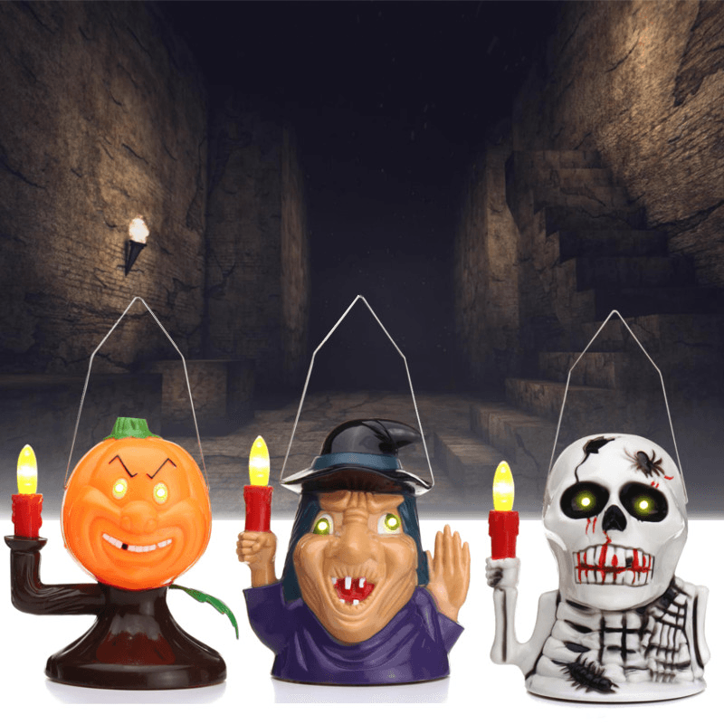 Halloween Party Home Decoration Supplies Portable Luminous Ghost Lamp Toys for Kids Children Gift - Trendha