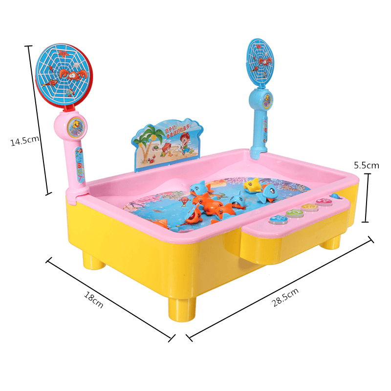 Educational Angling Colorful Toy Magnetic Fishing Board Game for Young Children Kids - Trendha