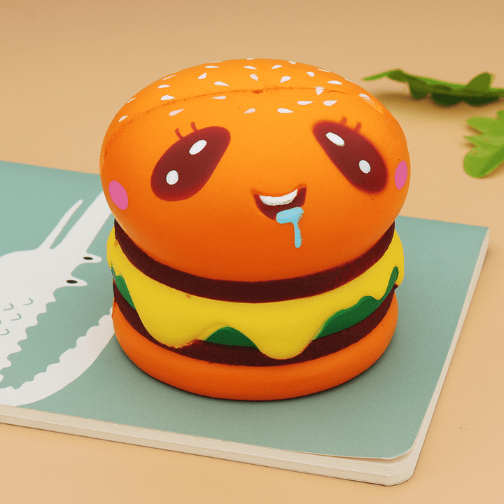Burger Cat Squishy 8*8.5 CM Slow Rising Collection Gift Soft Fun Animal Toy - Trendha