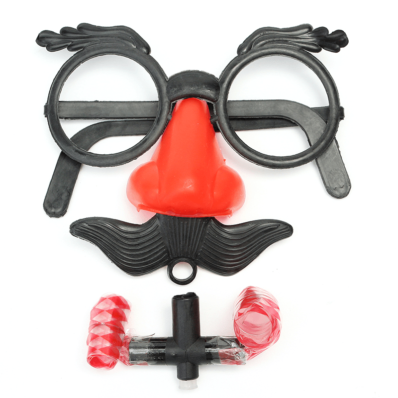Funny Glasses with Big Nose and Mustache Clown Toys - Trendha