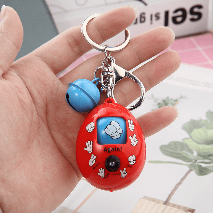 Guessing Boxing Toy Key Ring Puzzle Children Interactive Toy Scissors Stone Cloth Novelties Toys - Trendha