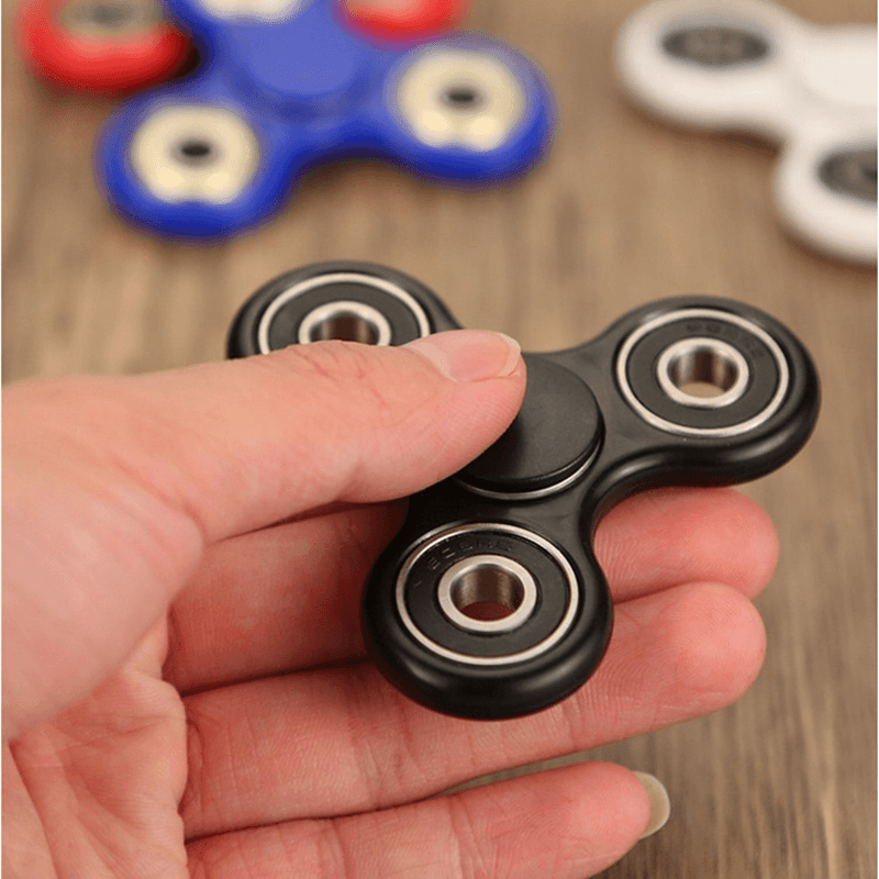 Fidget Hand Spinner Fingertips Gyro Stress Reliever Toy Tri Spinner Whiny for Autism and ADHD Kids - Trendha