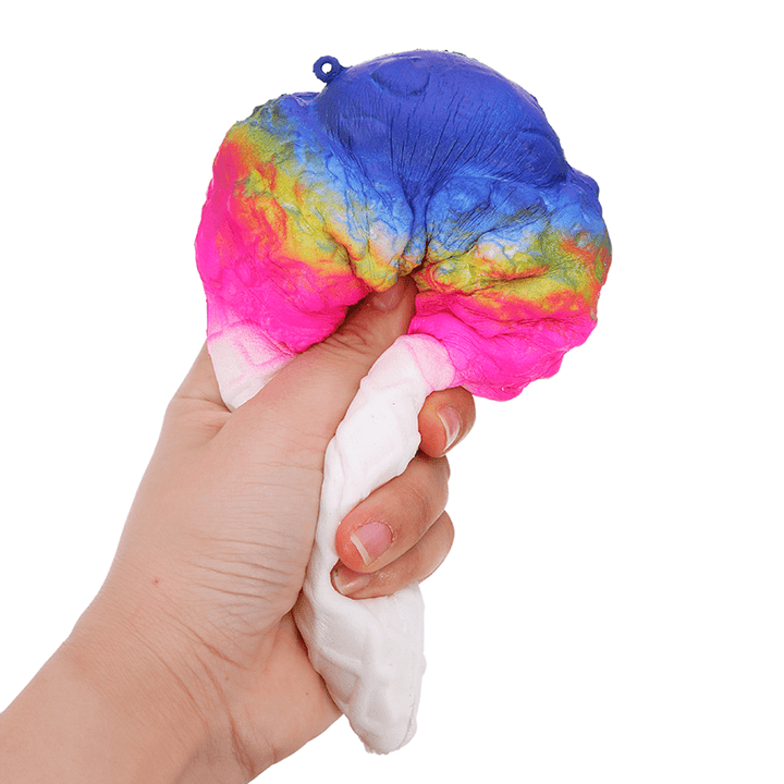 19Cm Jumbo Squishy Ice Cream Multicolor Slow Rising Soft Collection Gift Decor Toy - Trendha