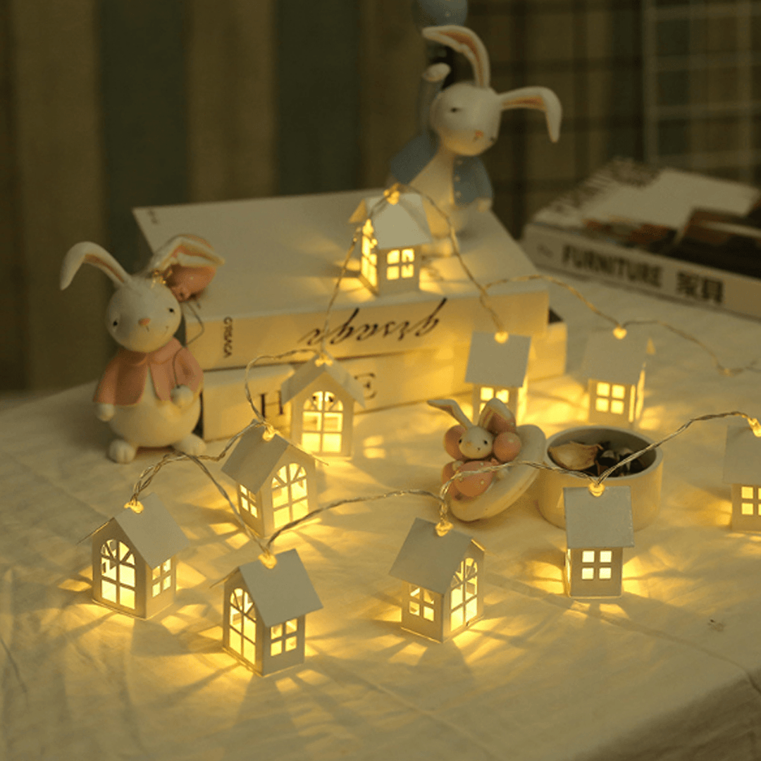1Pc Christmas Tree Pendant Led Light Wooden Night Lamps for Christmas Tree Decoration Xmas - Trendha