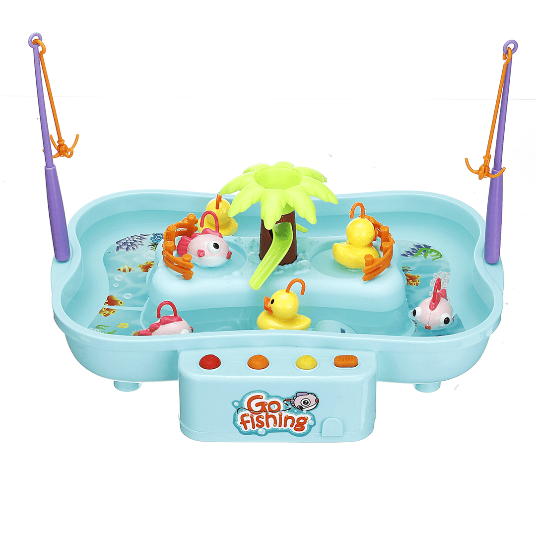 Electric Water Cycle Fishing Platform Game Interactive Educational Toy with Sound Lighting Effect for Kids Gift - Trendha