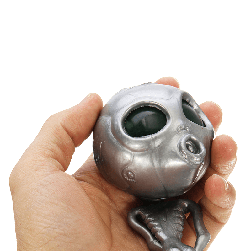 Alien ET Skeleton Squishy Squeeze Rubber Water Ball Stress Reliever Decompress Toy Gift - Trendha