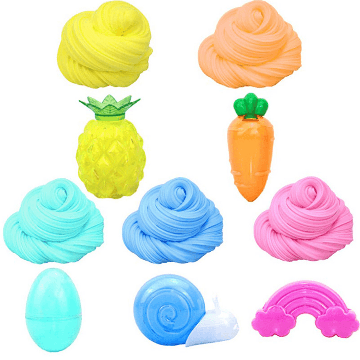 Areedy Rainbow Five Color Cotton Mud Stress Relievers Set Indoor Toys - Trendha