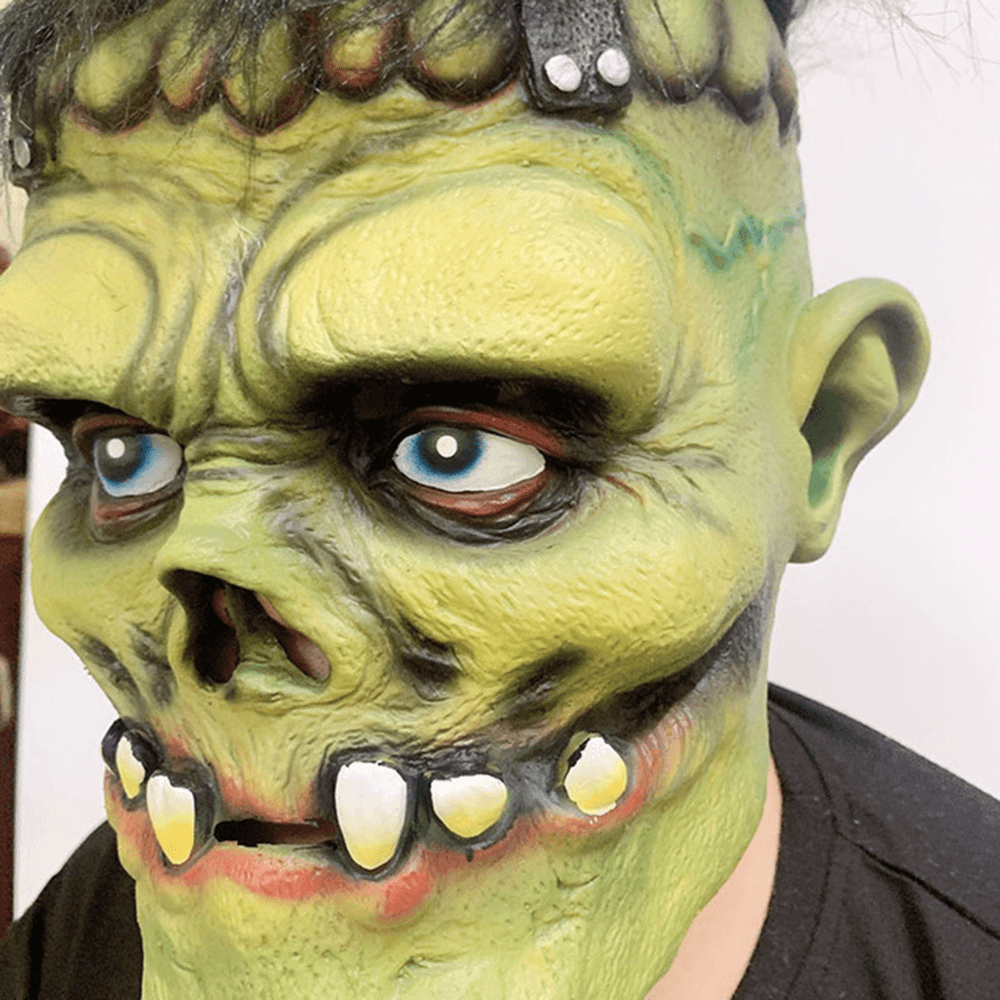 Green Zombie Scary Face Mask for Halloween Toys - Trendha