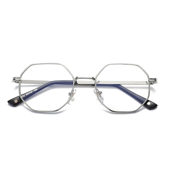 Anti-Blue Ray Polygon Eyeglasses Retro Thick Edge Optical Eye Care Blue Light Blocking Glasses - Trendha