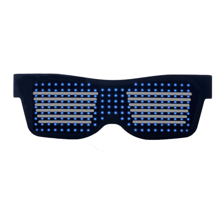LED Glasses Bluetooth Control Christmas Bar Party Decoration Toys USB Charging - Trendha
