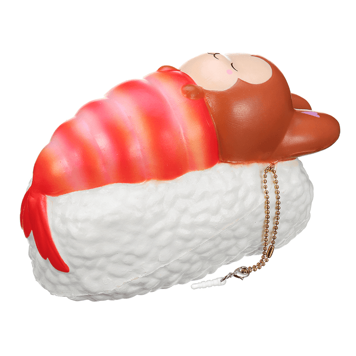 Yummiibear Squishy Foxy and Prawn Blanket Jumbo Sushi Toy Slow Rising with Packaging Box - Trendha