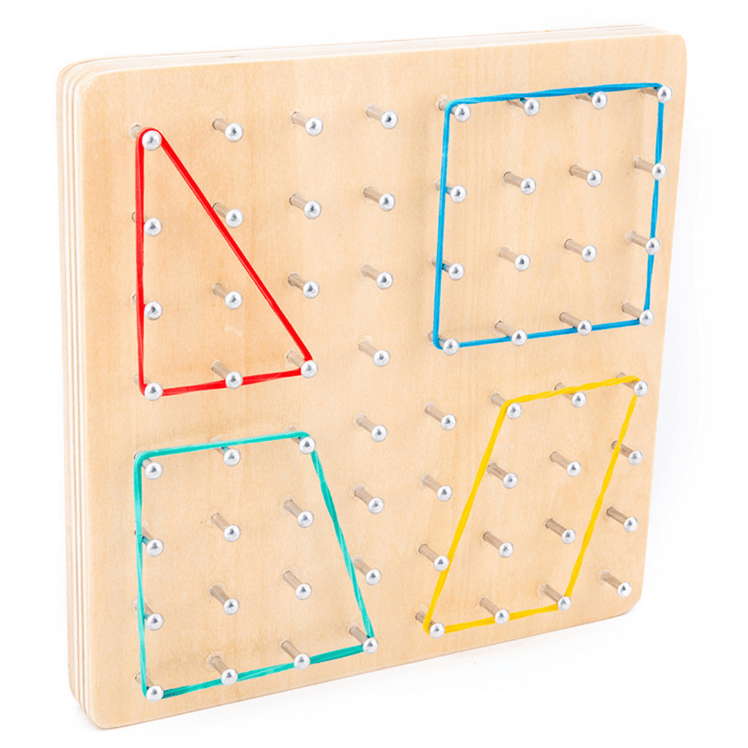 Montessori Traditional Teaching Geometry Puzzle Pattern Educational School Home Game Toy for Kids Gift - Trendha
