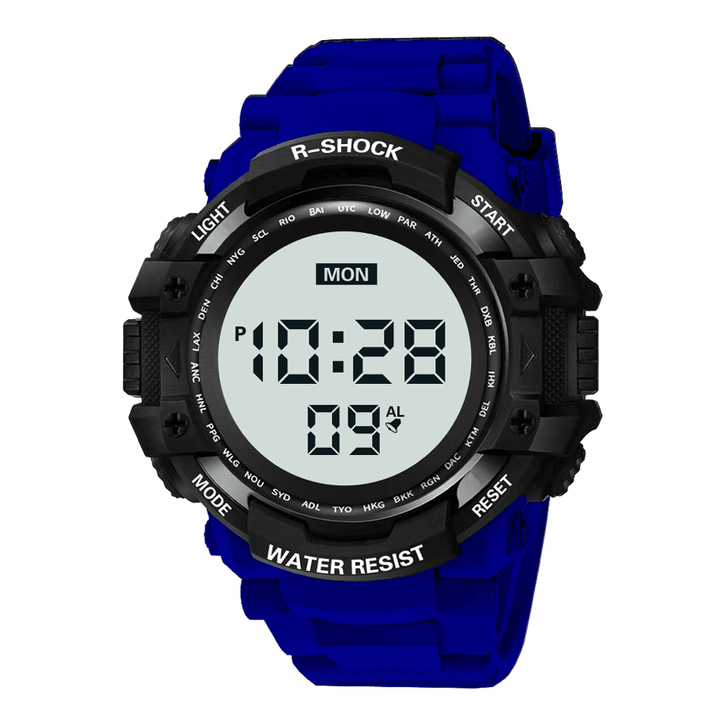 HONHX 53X-801 Men Men Luminous Display Stopwatch Alarm Clock Digital Watch - Trendha
