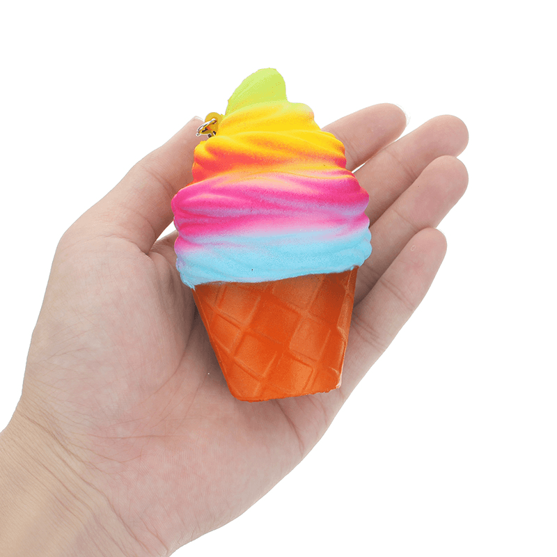 Elsa Squishy Ice Cream 10Cm Slow Rising with Packaging Phone Bag Strap Decor Gift Collection Toy - Trendha