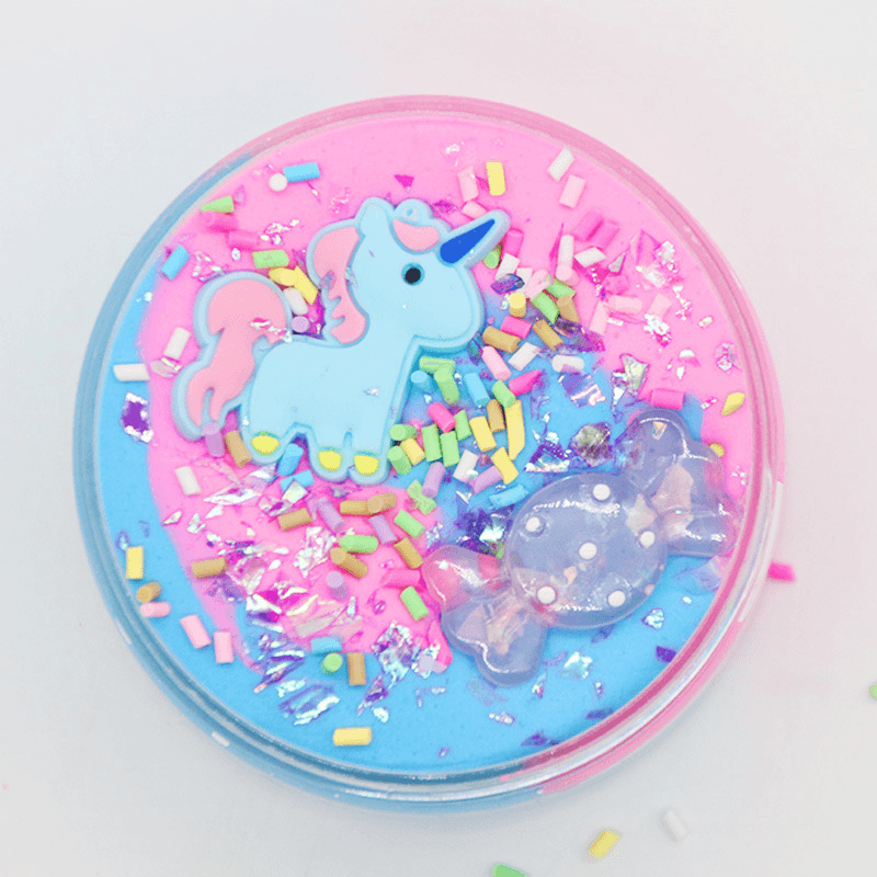 Unicorn Cotton Mud Slime Multi-Color Candy Clay Plasticine Foam DIY Toy - Trendha