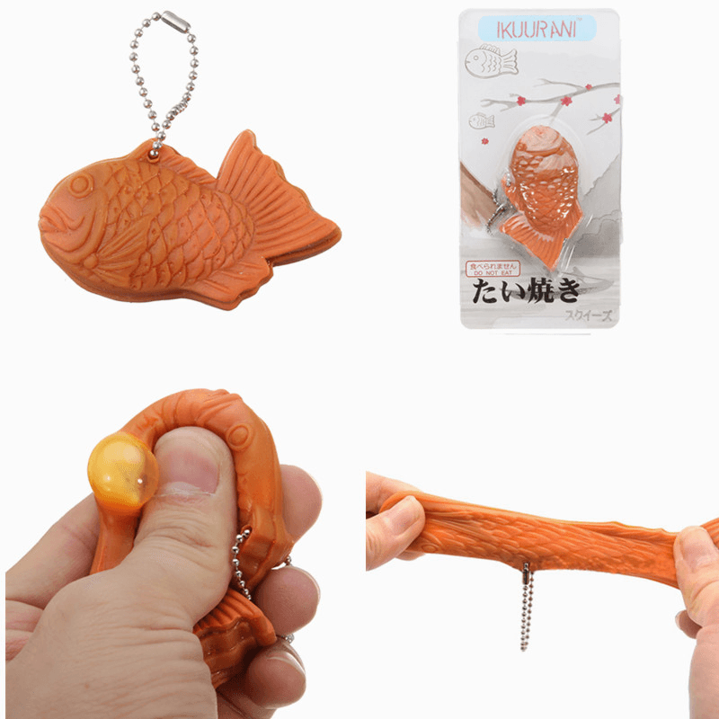 IKUURANI Taiyaki Squeeze Snapper Fish Squishy Slow Rising Toy - Trendha