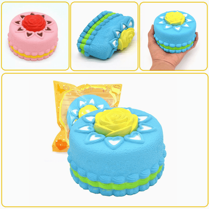 Kiibru Squishy Jumbo Rose Cake Licensed Slow Rising Original Packaging Collection Gift Decor Toy - Trendha