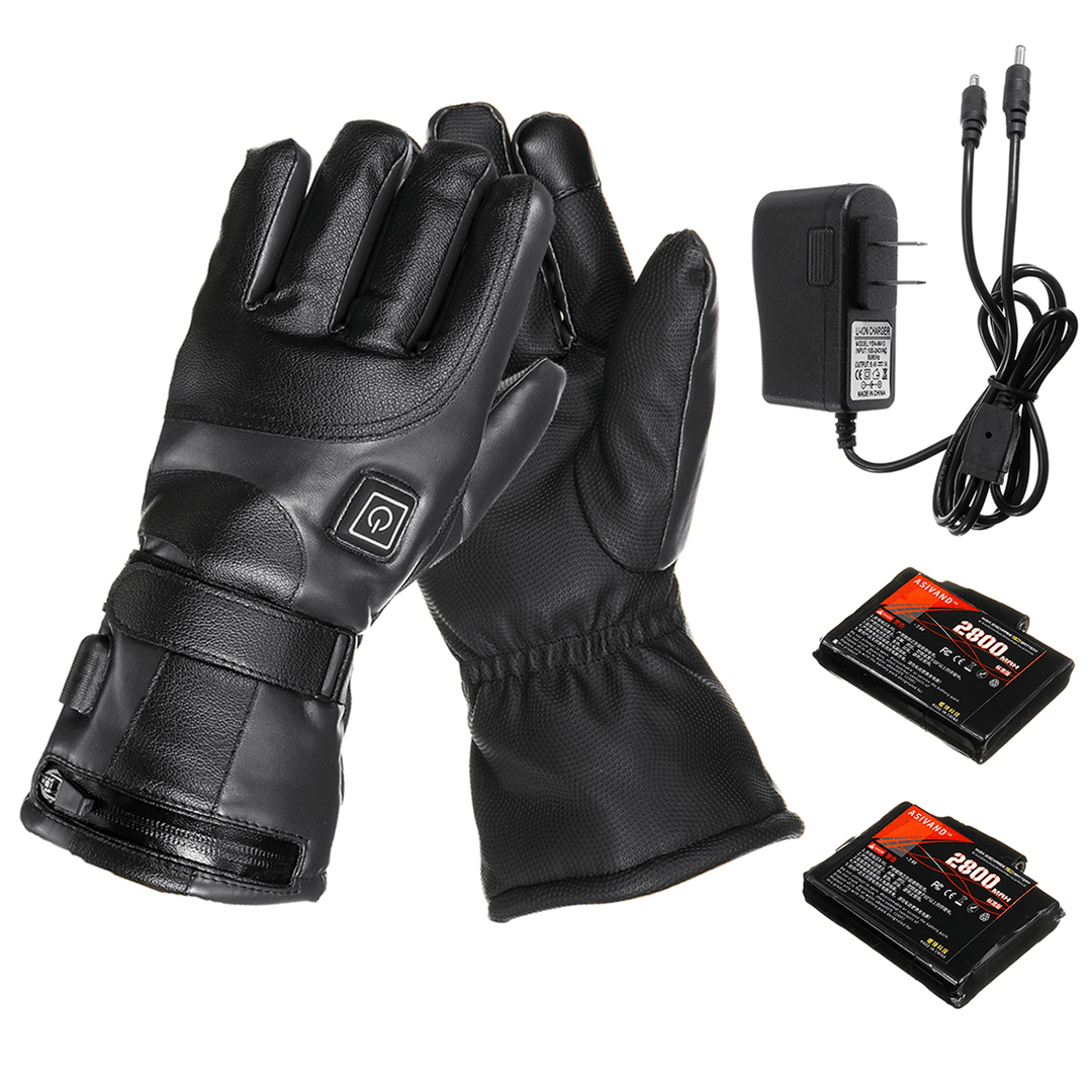 Electric Heated Gloves Rechargeable Touch Screen Heating Winter Warm Motorcycle Gloves 2000/2800/4000Mah - Trendha
