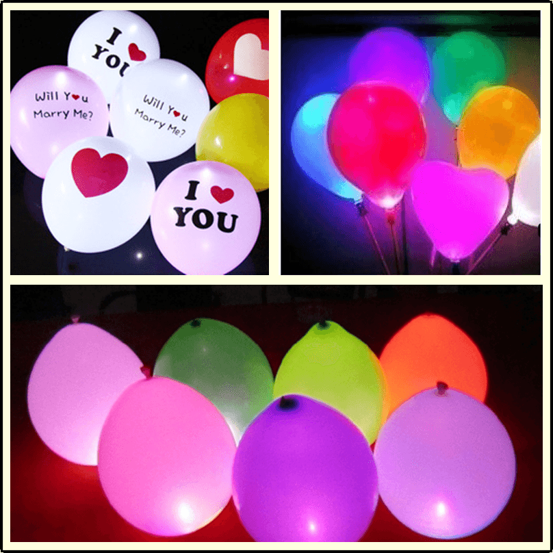 25Pcs 1.7Cm round LED Balloon Light Lamp Glowing Balloon Lights Birthday Wedding Party Decoration - Trendha