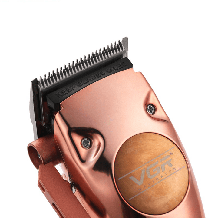 VGR Electric Clipper Hair Trimmer Rechargeable Electric Hair Clipper Men'S Child Hair Clipper Adjustable Ceramic EU Plug V-113 - Trendha