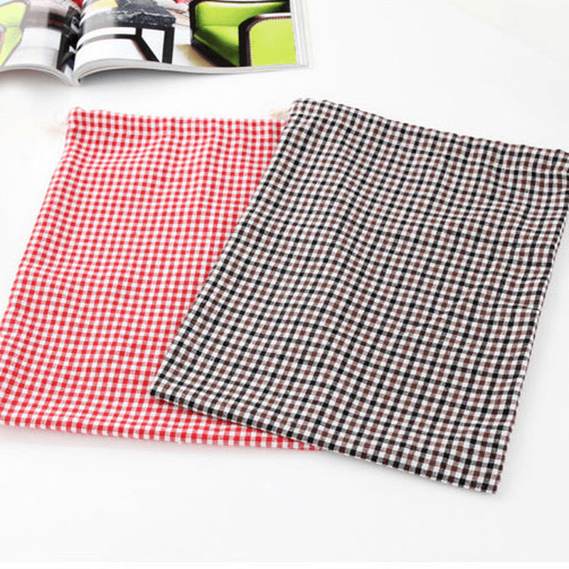 Drawstring Cotton Linen Grid Stripe Gift Bags Pouches Jewelry Bags Wedding Decoration Storage Bags - Trendha