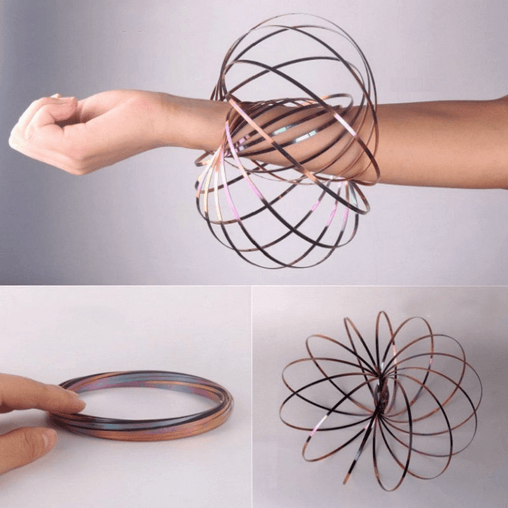 3D Flow Ring Toys Spring Infinity Arm Juggle Dream Dance Stress Relief Toy - Trendha