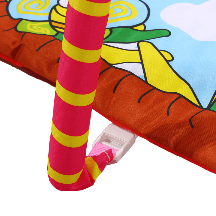 Baby Music Crawling Carpet Blanket Pad Fitness Gym Square Animal Mat Hanging Toy - Trendha