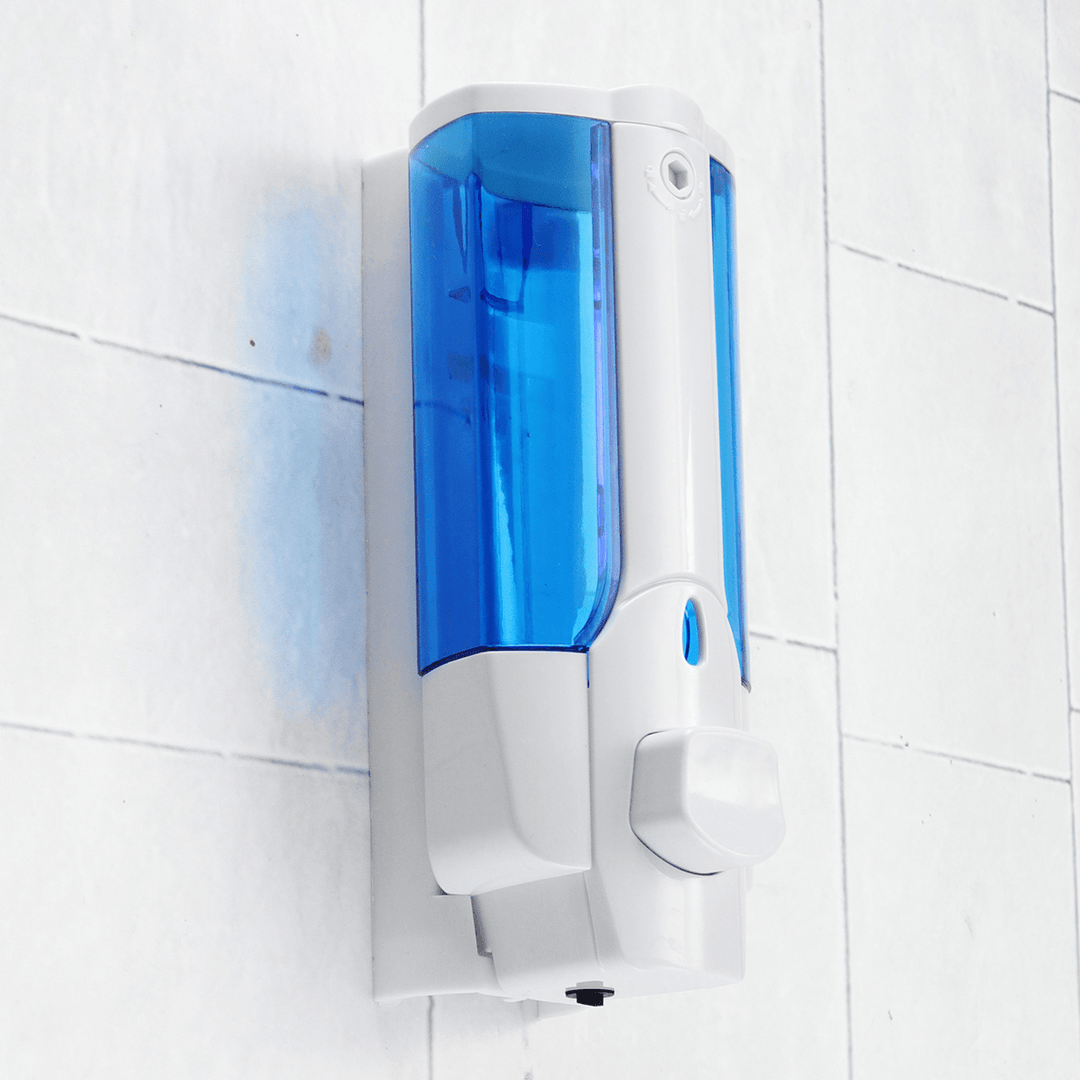 400Ml Single/Double Row Shower Soap Dispenser Wall Mounted Liquid Shampoo Plastic Bathroom Accessories Detergent - Trendha