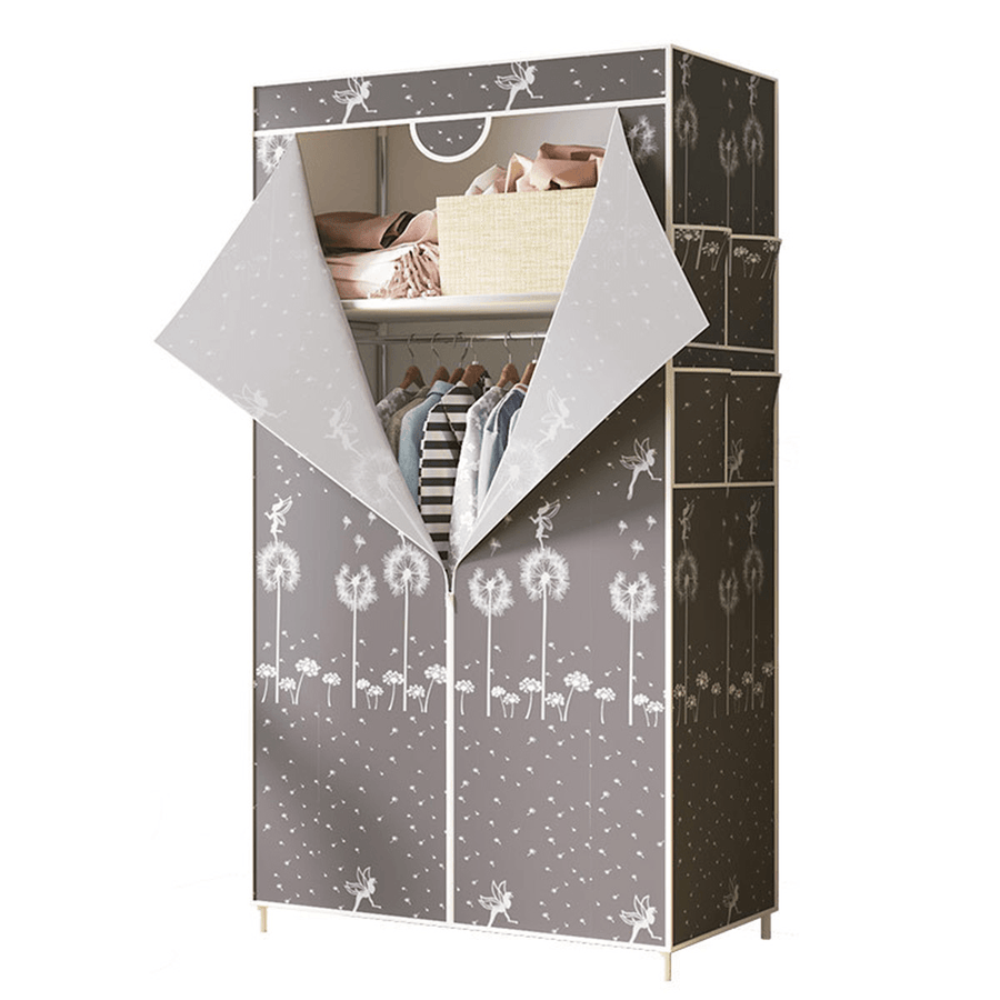 70X45X160Cm Foldable Non-Woven Fabric Wardrobe Home Clothes Closet Storage Organizer - Trendha