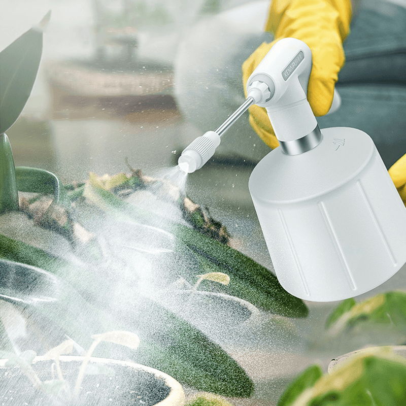 2500Ml Electric Watering Fogger LED Battery Displayed Indoor Garden Plants Watering Can USB Charging Spray Water Kettle - Trendha