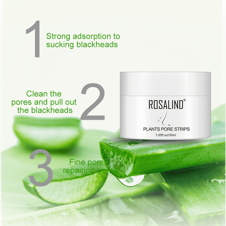 Rosalind Nose Blackhead Remover Facial Deep Cleaning Nose Mask Blackheads Strips Removal Hydrating Pores Cleaning Nasal Sticker - Trendha