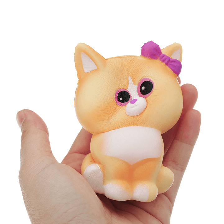 Yellow Cat Squishy 10*6CM Slow Rising with Packaging Collection Gift Soft Toy - Trendha