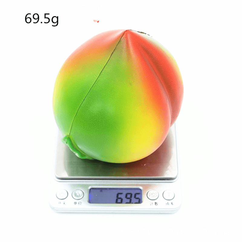 Toy Simulation Peach 11Cm Soft Squishy Peach Charms Cream Scented Slow Rising Kids Toy - Trendha
