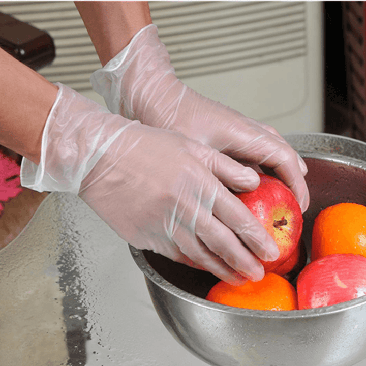 100PCS Disposable PVC Protective Glove Hygiene Protection Supplies for Medical Beauty Cooking Cleaning - Trendha