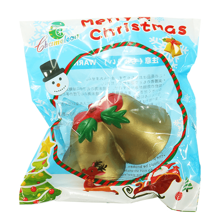 Chameleon Squishy Christmas Jingle Bell Slow Rising Toy with Packaging Kids Christmas Gift Decor - Trendha