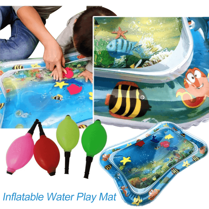 Inflatable Toys Water Play Mat Infants Baby Toddlers Perfect Fun Tummy Time Play - Trendha