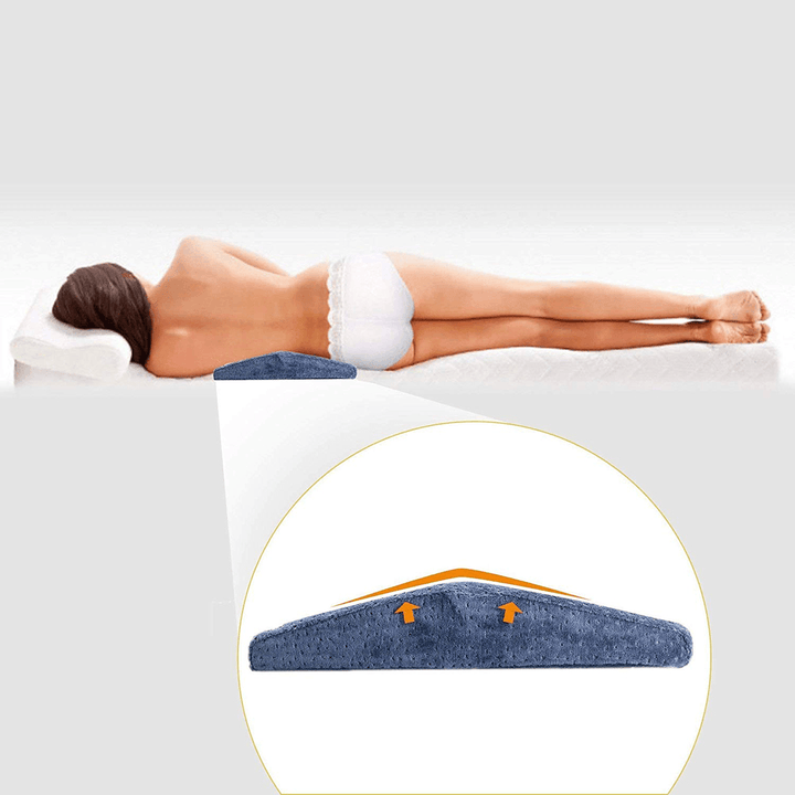 Lumbar Support Wedge Memory Pillow Bed Cushion Sleeping Leg Pad Pain Relief - Trendha