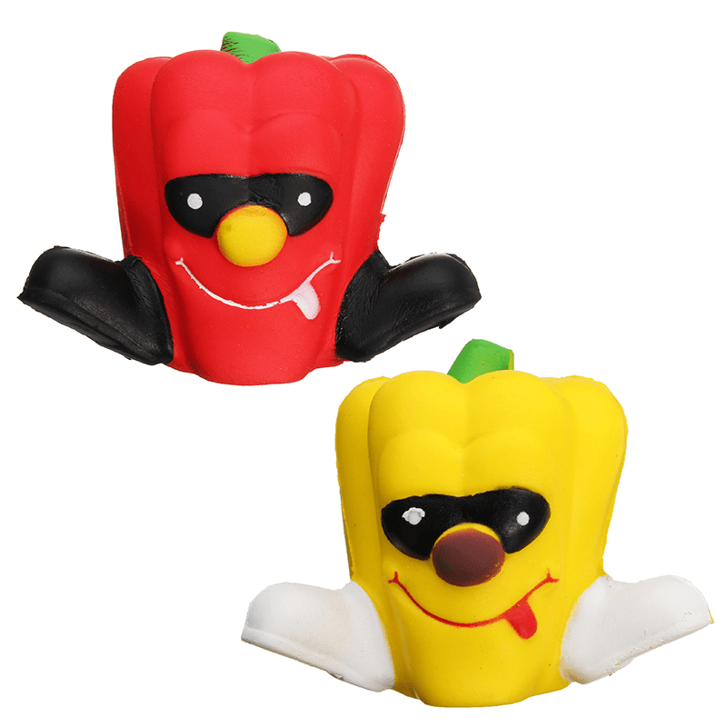 8Cm Squishy Pimento Chili Unicorn Slow Rising Pepper Squishy Kids Toy Gift Collection - Trendha