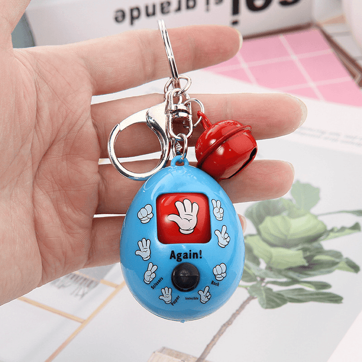 Guessing Boxing Toy Key Ring Puzzle Children Interactive Toy Scissors Stone Cloth Novelties Toys - Trendha