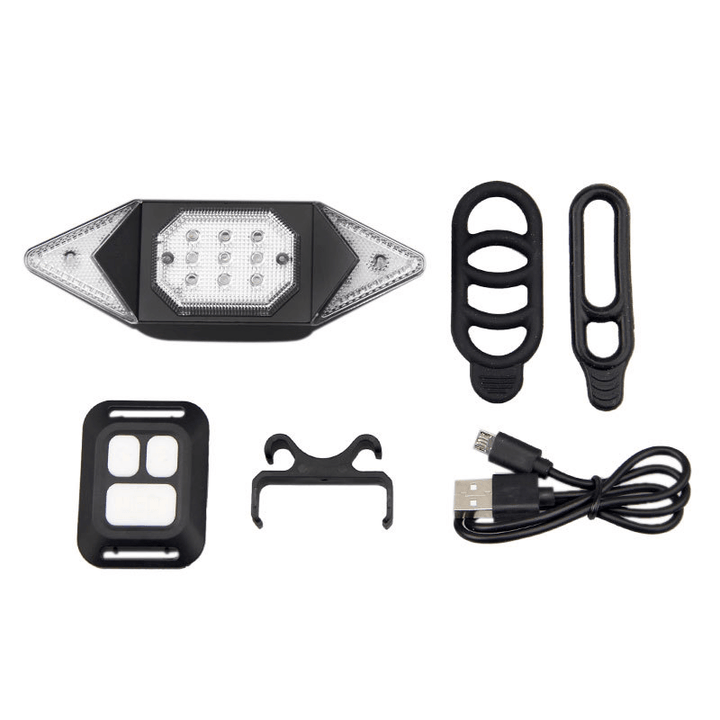 USB Rechargeable Bicycle Turn Signal - High Quality LED Direction Lights for Night Safety - Trendha