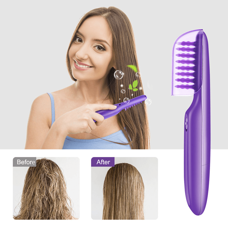Electric Detangling Hair Brush Comb Tangled 2 Smooth Detangler Wet&Dry Hair - Trendha