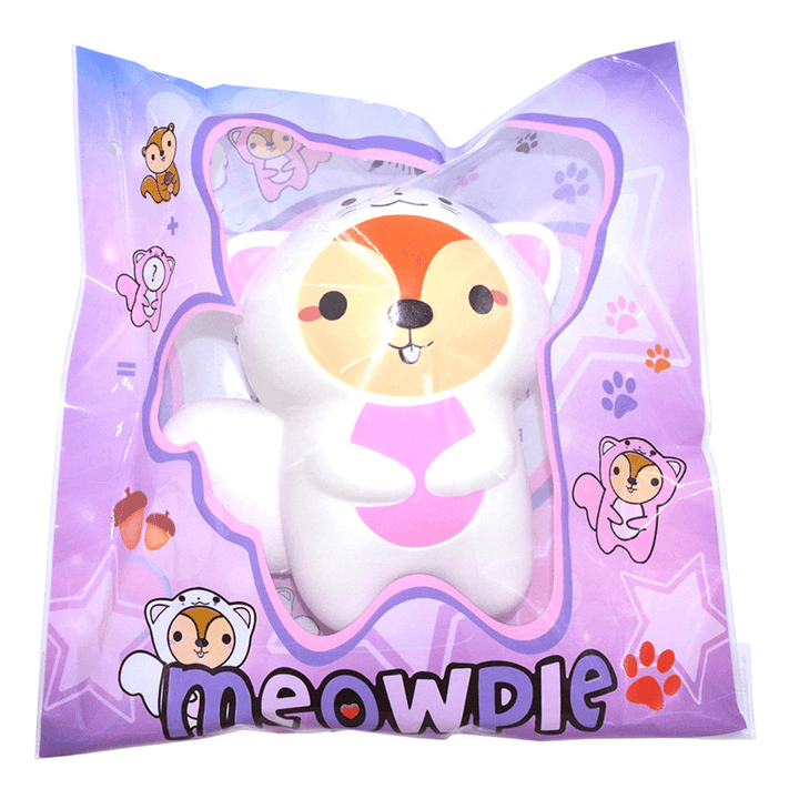 2PCS Amourie Meowpie Squishy Squirrel Slow Rising Animal 16Cm Squeeze Gift Collection with Packing - Trendha