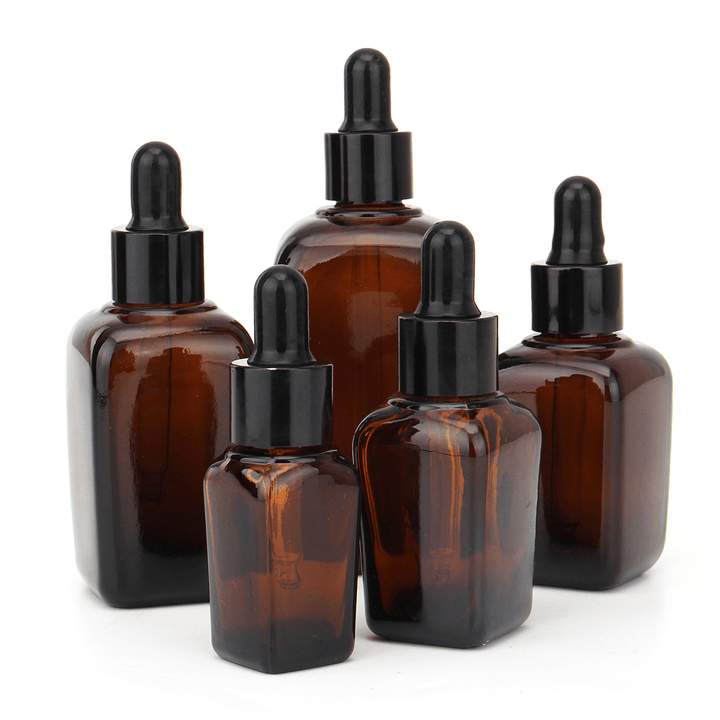 5Pcs Amber Glass Liquid Reagent Pipette Essential Oil Perfume Bottles Eye Droppe - Trendha