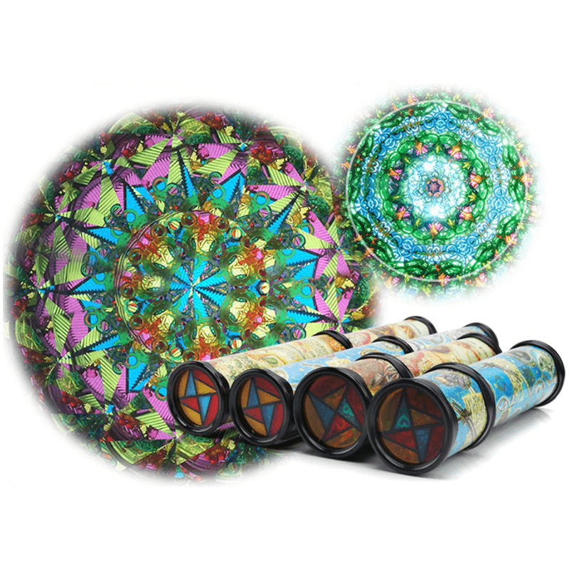 21Cm Rotating Kaleidoscopes Colorful World Preschool Toys Style Random Best Kids Gifts - Trendha